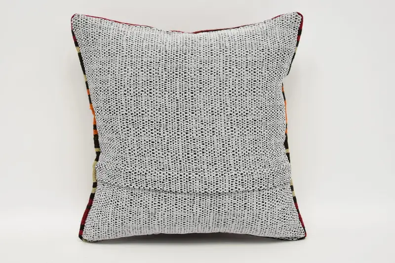 Vintage Kilim Pillow, Home Decor Pillow, 12x12 Brown Pillow Cover, Decorative Bolster Pillow Sham, Pillow for Sofa, Pillow Case - 6