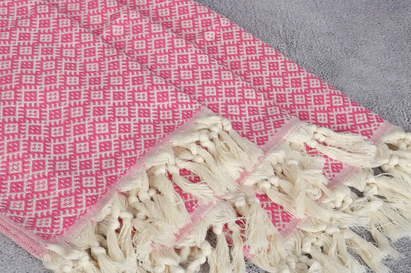 Monogram Kitchen Towel, Organic Towel, Spa Towel, Wedding Gift, Bachelor Bachelorette Party Favors, Personalized Gifts, 38x20 Cotton Diamond Towel - 5