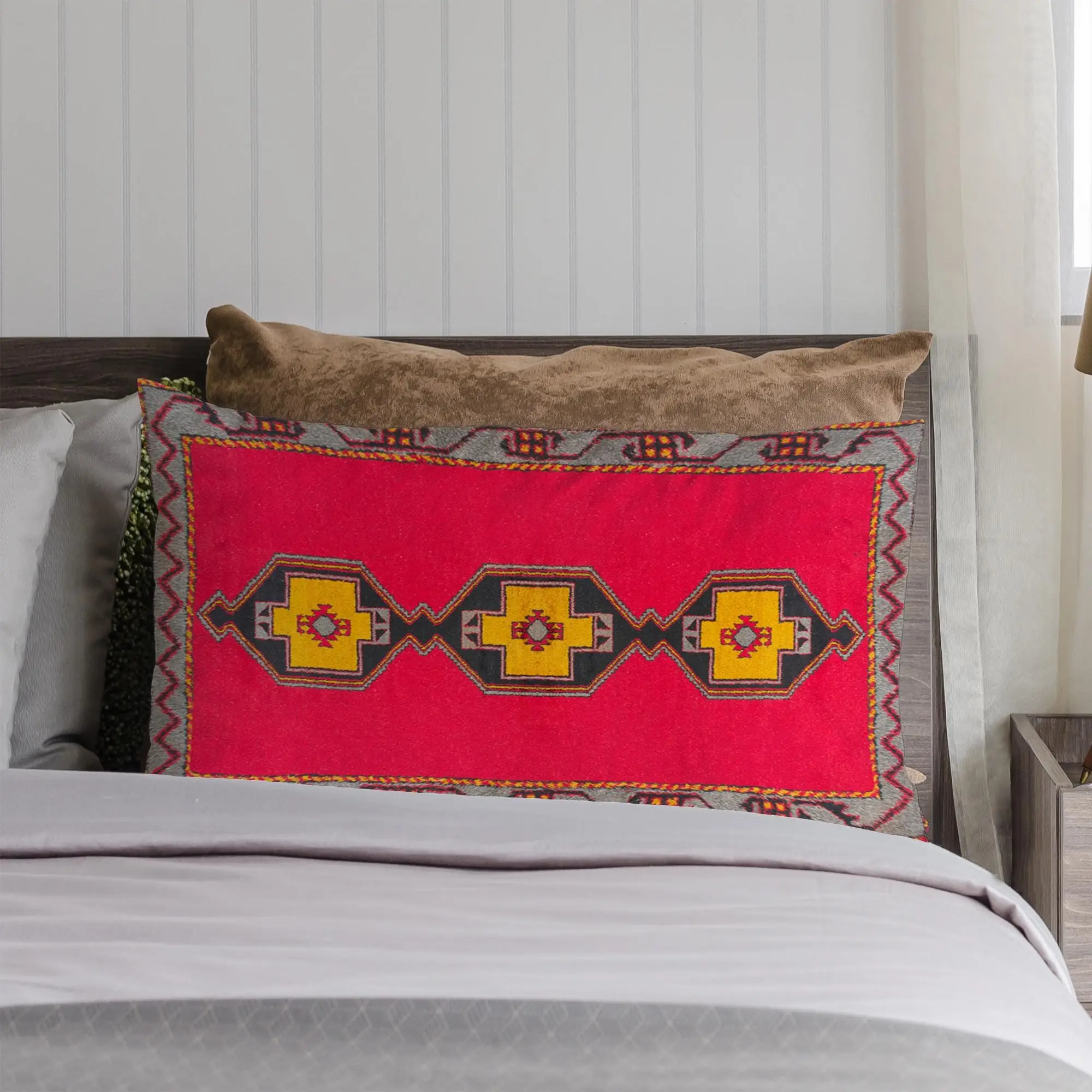 Bohemian Vintage Printed Pillow - Unique Bohemian Design - 1