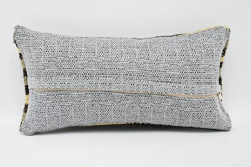 Comfy Throw Pillow, Bright Pillow, Pillow for Sofa, 8x16 Brown Cushion Cover, Ethnical Kilim Rug Pillow, Pillow Sham, Throw Kilim Pillow - 6