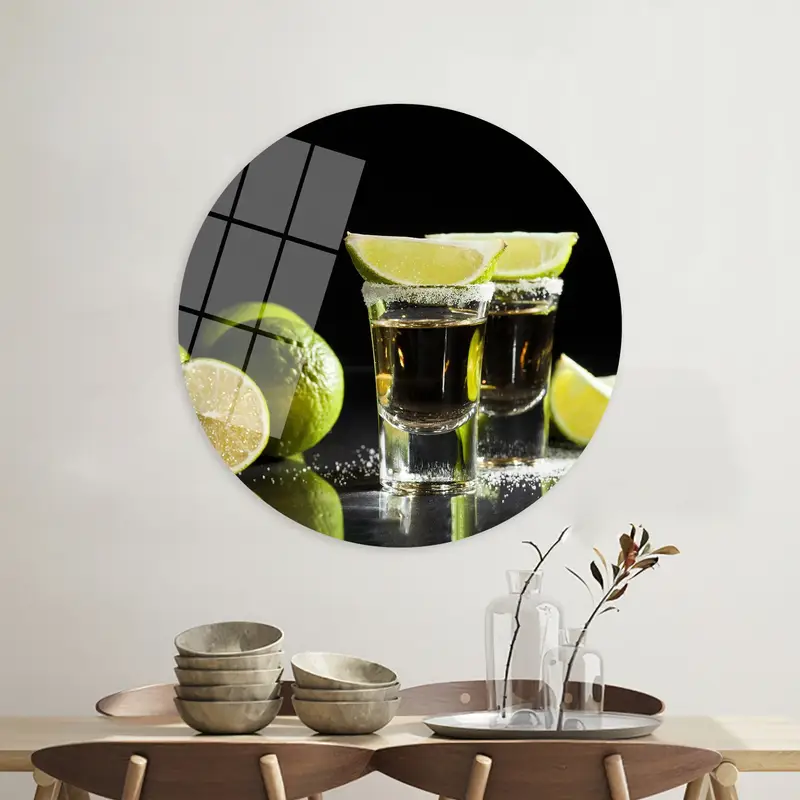 エレガントなキャンバス アート: バー、パブ、ショット & レモンのシーン