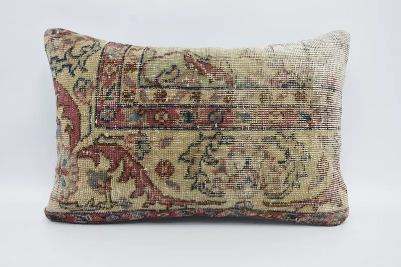 Antique Pillows, Nomadic Cushion Case, 16x24 Purple Cushion, Bench Pillow Case, Vintage Kilim Pillow, Kilim Cushion Sham, Cushion Case - 1