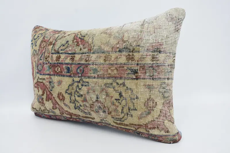 Antique Pillows, Nomadic Cushion Case, 16x24 Purple Cushion, Bench Pillow Case, Vintage Kilim Pillow, Kilim Cushion Sham, Cushion Case - 4