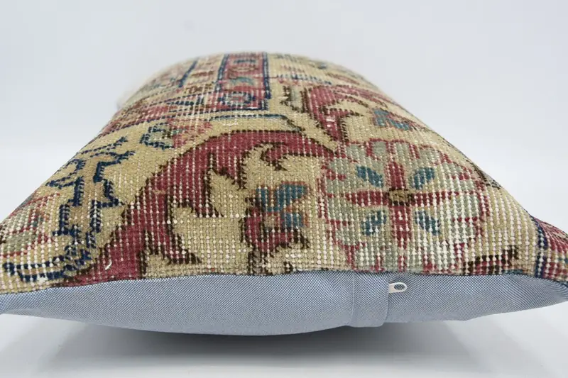 Antique Pillows, Nomadic Cushion Case, 16x24 Purple Cushion, Bench Pillow Case, Vintage Kilim Pillow, Kilim Cushion Sham, Cushion Case - 5