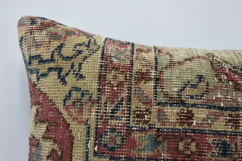 Antique Pillows, Nomadic Cushion Case, 16x24 Purple Cushion, Bench Pillow Case, Vintage Kilim Pillow, Kilim Cushion Sham, Cushion Case - 2