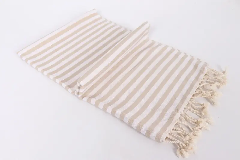 Banyo havlu, plaj teması bekarlığa veda partisi, 40x18 pamuklu çizgili havlu, ev ısınma hediyesi, kişiselleştirilmiş bulaşık havlu, monogramlı el havlu - 6
