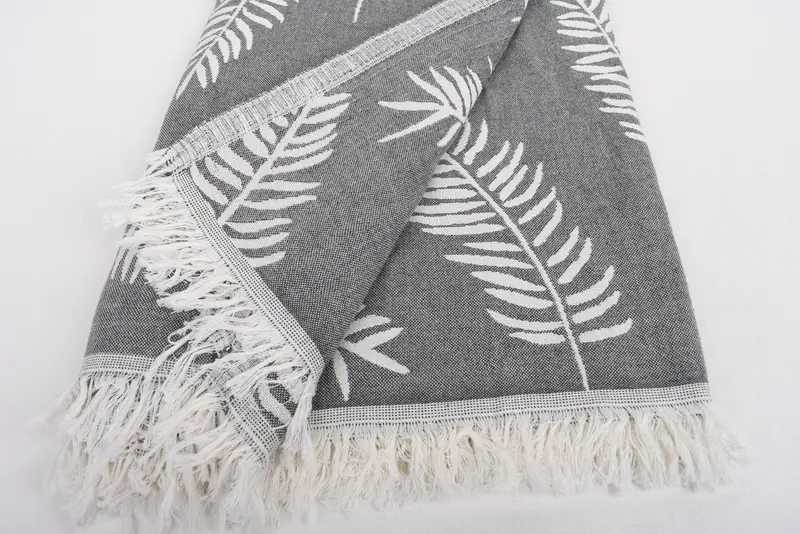 Monogram Blanket, Customized Throw Blankets, Thanksgiving Tablecloth, 88x80 Cotton Floral Patterned Towel, Boho Throw Blankets, Throw Blanket Couch - 8