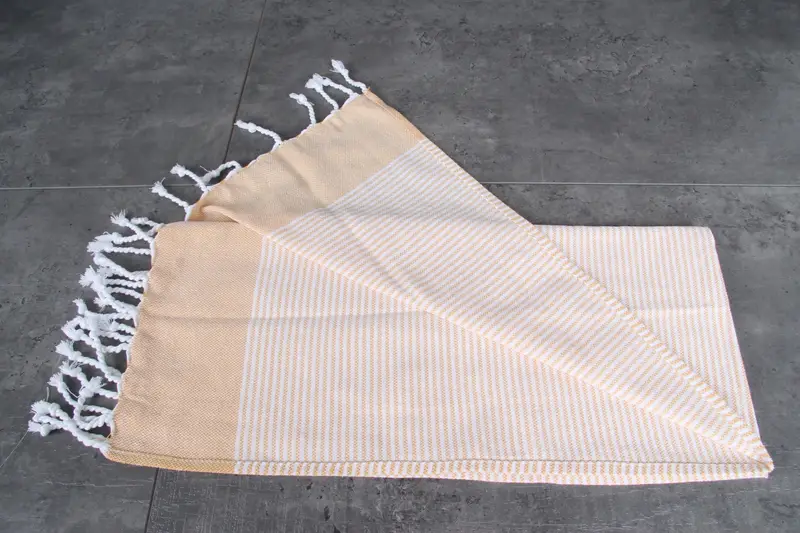 Personalized Hand Towel, Turkish Hand Towel, 40x18 Cotton Striped Towel, Personalized Kitchen Towel, Employee Gifts, Monogram Turkish Bath Towel - 3