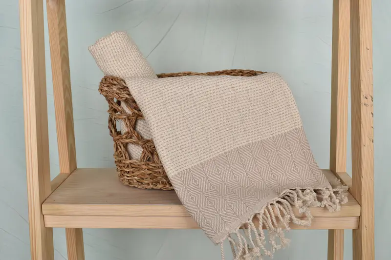 Turkish Towel Hand Towel, Gift For Wedding Day, Personalized Hand Towel, Bathroom Hand Towel, Small Bath Towels, 36x18 Cotton Diamond Towel - 4