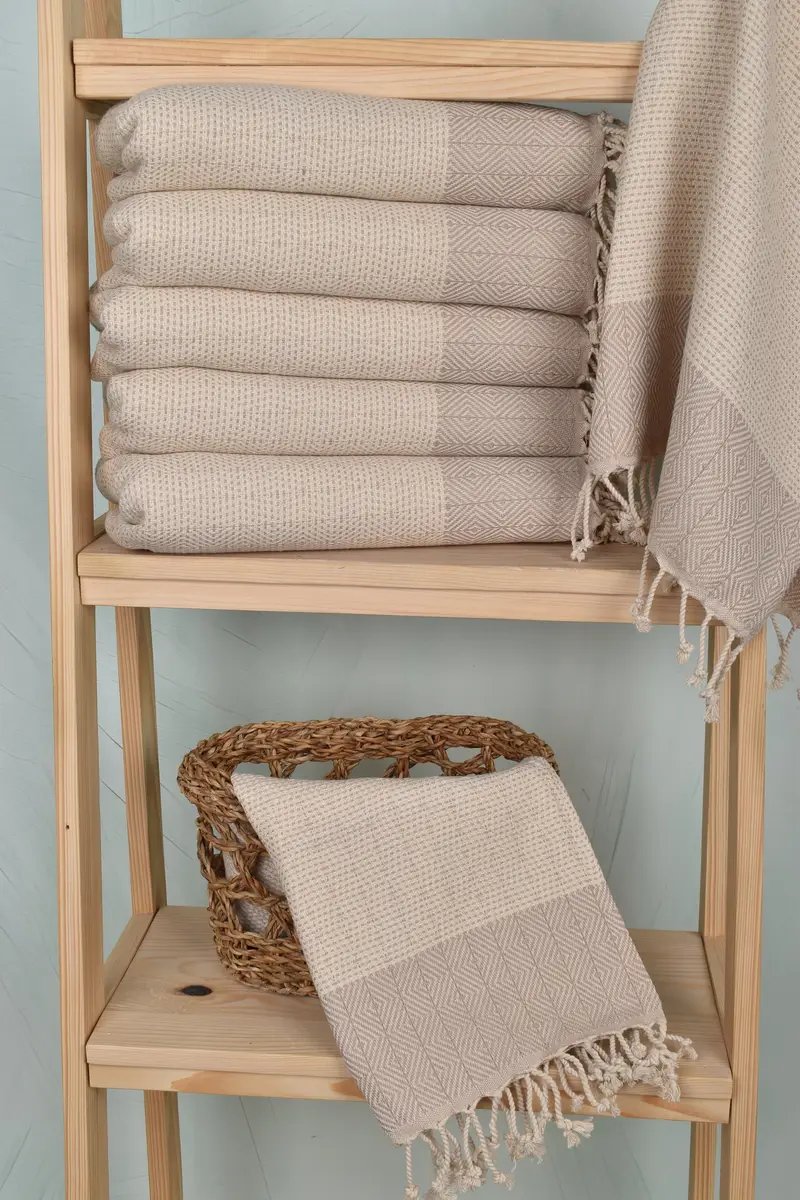 Turkish Towel Hand Towel, Gift For Wedding Day, Personalized Hand Towel, Bathroom Hand Towel, Small Bath Towels, 36x18 Cotton Diamond Towel - 3