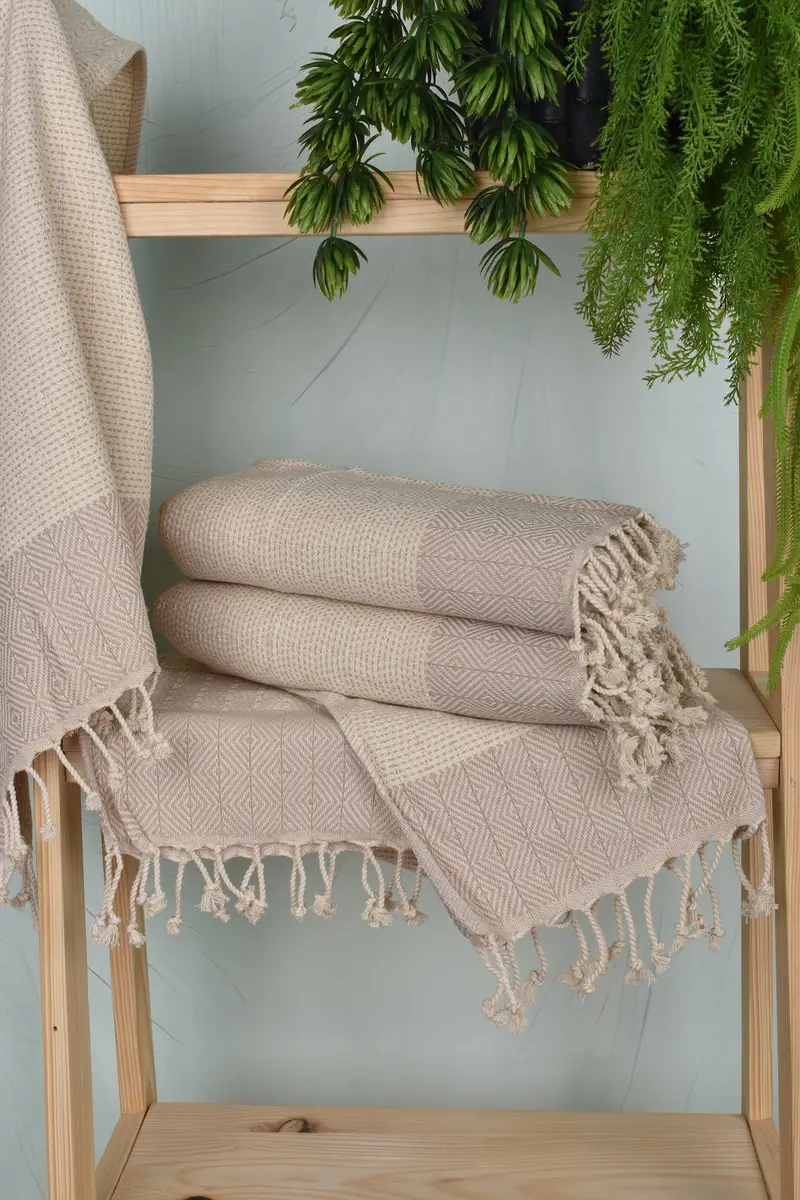 Turkish Towel Hand Towel, Gift For Wedding Day, Personalized Hand Towel, Bathroom Hand Towel, Small Bath Towels, 36x18 Cotton Diamond Towel - 6