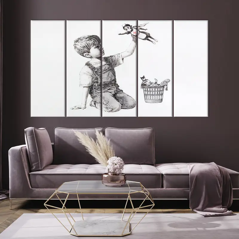 Banksy, NHS Heroes Supernurse, Canvas Wall Art, Graffiti Street, Game Changer Tribute, Banksy Wall Art, Banksy Decor, Urban Art, Canvas Art - 3