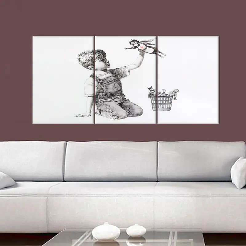 Banksy, NHS Heroes Supernurse, Canvas Wall Art, Graffiti Street, Game Changer Tribute, Banksy Wall Art, Banksy Decor, Urban Art, Canvas Art - 2