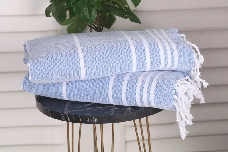 Monogram Hand Towel, Valentine Day Gift For Her, Custom Gifts, 38x18 Cotton Striped Towel, Embroidery Towel, Bathroom Towels, Monogram Kitchen Towel - 3