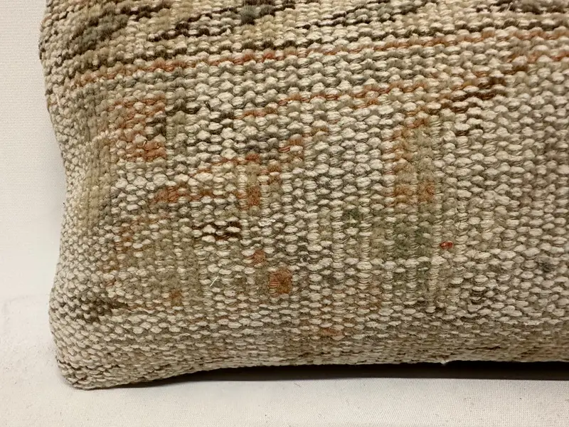 Antique Pillows, Custom Cushion Case, Pillow Sham, 8x16 White Pillow Cover, Bolster Cushion Case, Vintage Kilim Pillow, Boho Pillow - 2