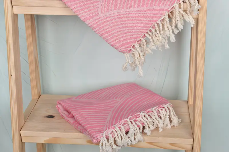 Personalized Gift, Sand-Resistant Peshtemal, Bachelorette Party Favors, Monogram Beach Towel, 70x38 Cotton Striped Design Towel, Peshtemal - 6