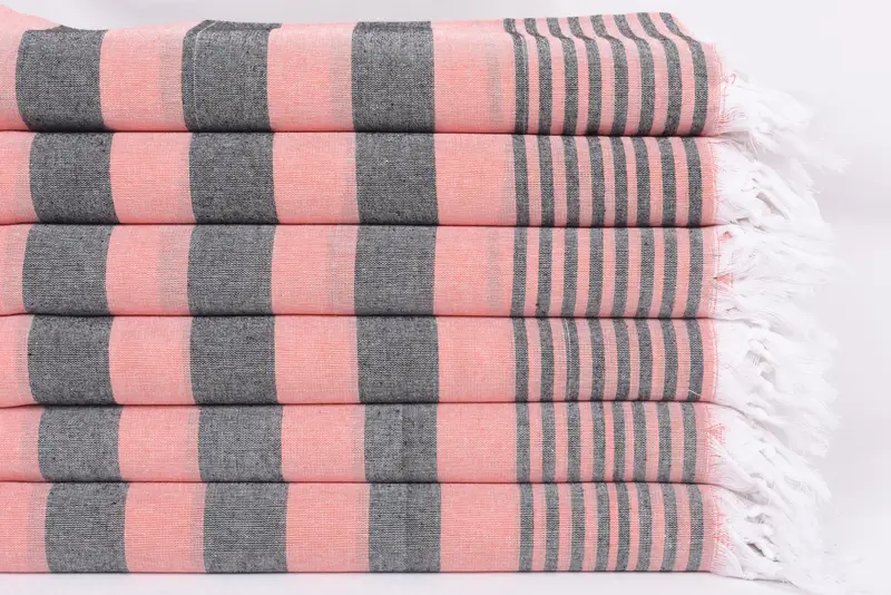 68x36 Cotton Striped Towel, Welcome Wedding Gift, Scarf Towel, Organic towel, Wedding Favors, Spa Gift Towel, Bridal Shower Gift, Towel With Name - 3