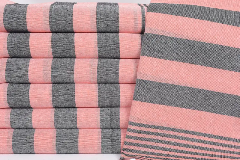 68x36 Cotton Striped Towel, Welcome Wedding Gift, Scarf Towel, Organic towel, Wedding Favors, Spa Gift Towel, Bridal Shower Gift, Towel With Name - 2