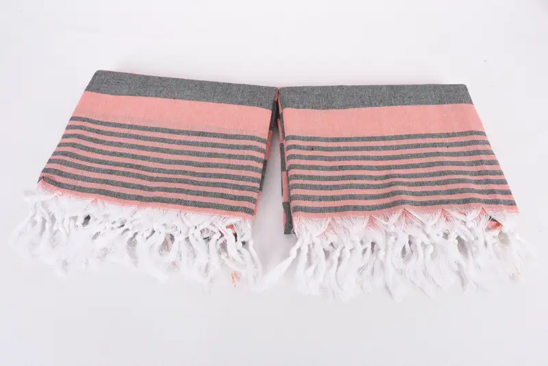 68x36 Cotton Striped Towel, Welcome Wedding Gift, Scarf Towel, Organic towel, Wedding Favors, Spa Gift Towel, Bridal Shower Gift, Towel With Name - 6