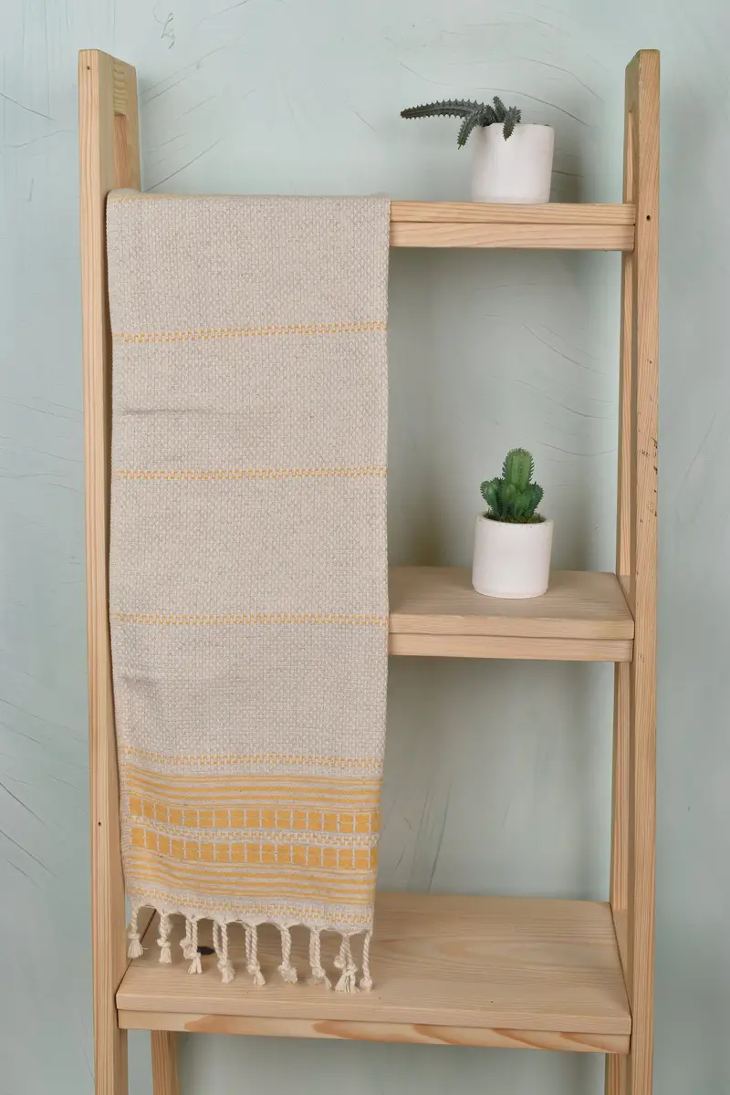 Monogram Hand Towel, Gifts For Him, 40x20 Linen Striped Towel, Boyfriend Gift, Custom Hand Towel, Monogrammed Hand Towel, Wedding For Favor - 8