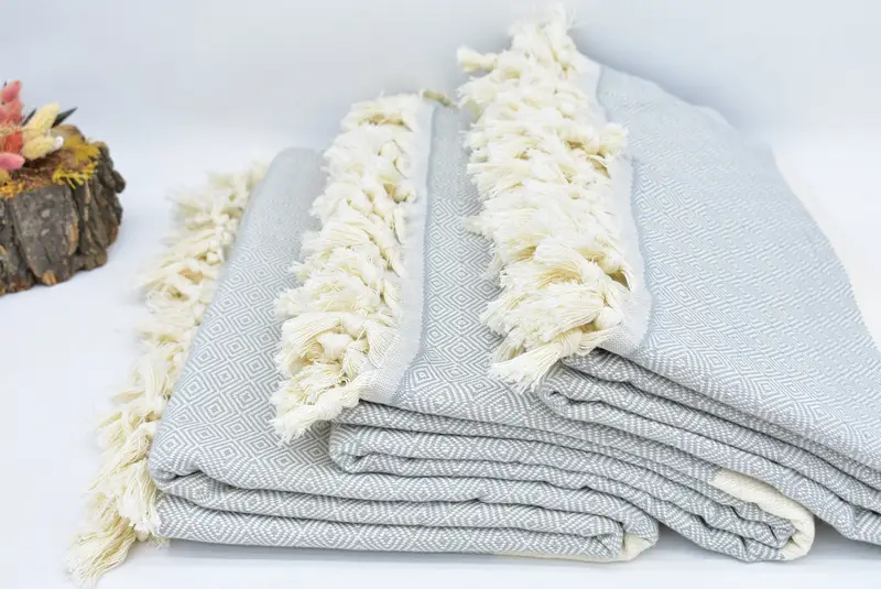 Custom Blanket, Baby Boy Gift, 92x80 Cotton Diamond Towel, Custom Wedding Gifts, Personalized Blanket, Turkish Blanket Queen, Best Wedding Gift - 5