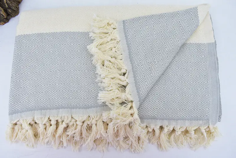 Custom Blanket, Baby Boy Gift, 92x80 Cotton Diamond Towel, Custom Wedding Gifts, Personalized Blanket, Turkish Blanket Queen, Best Wedding Gift - 6