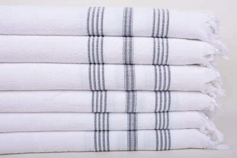 Memorial Gift, Turkish Hand Towel, 40x18 Cotton Striped Terry Towel, Monogram Hand Towel, Bridesmaid Gifts, Towel With Name, Decorative Towel - 3