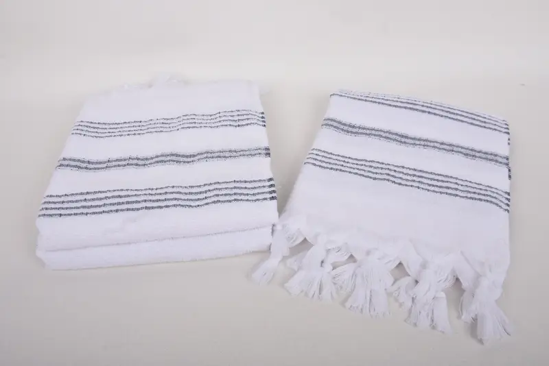 Memorial Gift, Turkish Hand Towel, 40x18 Cotton Striped Terry Towel, Monogram Hand Towel, Bridesmaid Gifts, Towel With Name, Decorative Towel - 7