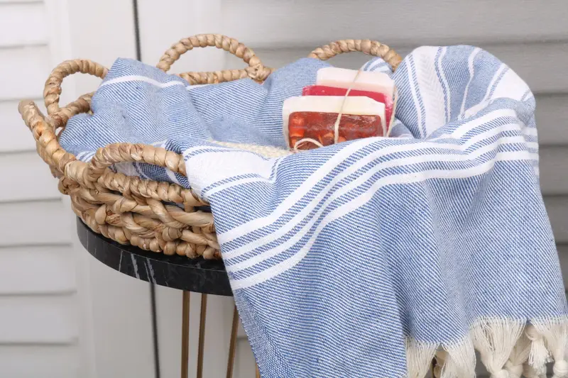 Sand-free towel, Organic Beach Towel, Quick-Dry Beach Towel, Summer Towel, Custom Beach Towel, 70x40 Cotton Herringbone Towel, Bachelor Party Favors - 2