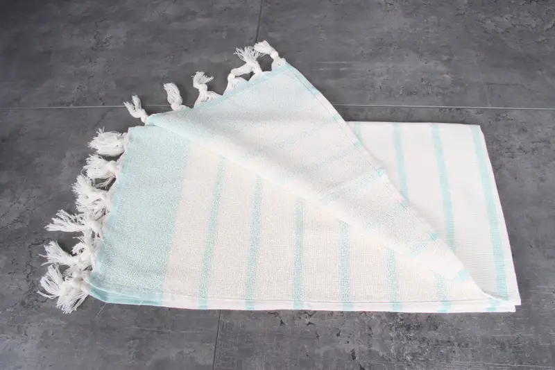Wedding Gift, Bathroom Towel, Handmade Gift, Personalized Hand Towel, Kitchen Towel, Bulk Order Towel, 36x18 Cotton Striped Towel, Gift For The Home - 3