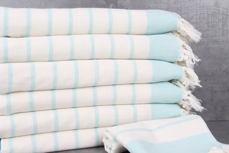 Wedding Gift, Bathroom Towel, Handmade Gift, Personalized Hand Towel, Kitchen Towel, Bulk Order Towel, 36x18 Cotton Striped Towel, Gift For The Home - 2