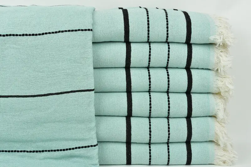 Absorbent Turkish towel, Beach Towel Gift, Summer Towel, Yoga Towel, Employee Gifts, Bachelor Party Favors, 70x40 Cotton Striped Towel, Summer Gift - 1