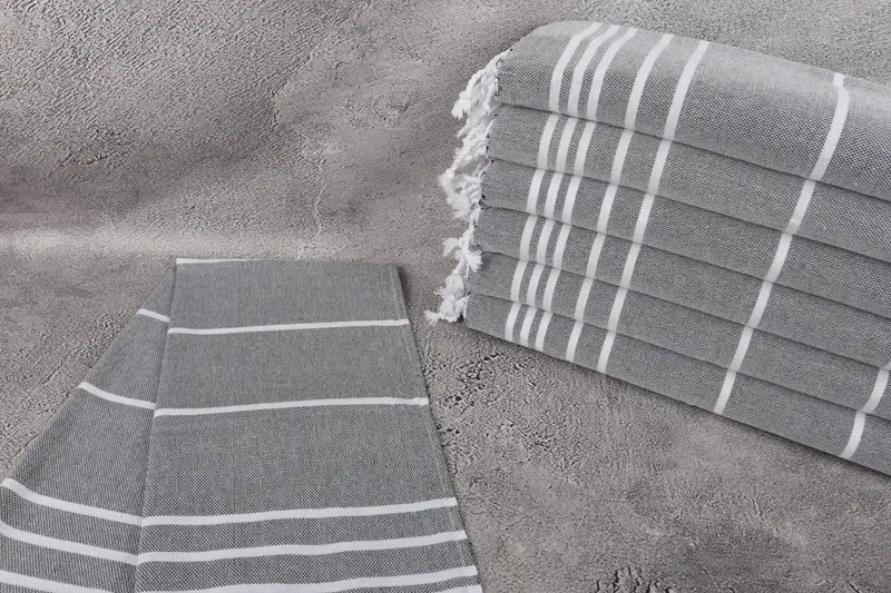 Embroidery Towel, Home Gift, Turkish Hand Towel, 38x18 Cotton Striped Towel, Personalized Gifts, Turkish Towel Hand Towel, Home Decor Gifts - 2