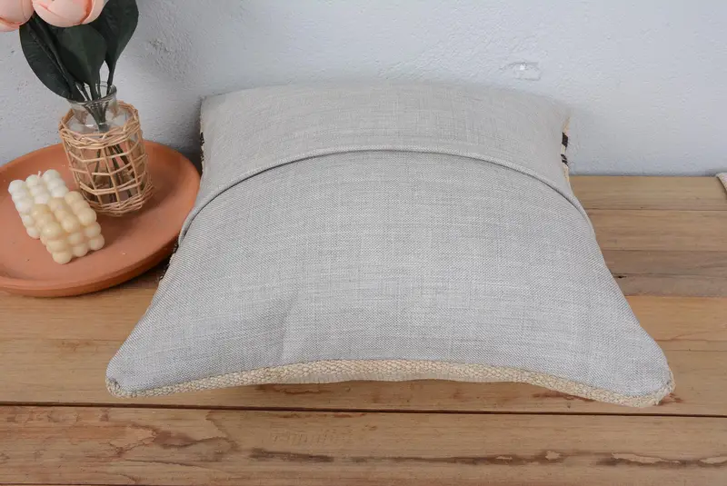 Kilim Rug Pillow Sham, Boho Throw Pillow, Gift Pillow, Interior Designer Pillow, 20x20 White Cushion Case, Pillow Cover, Kilim Pillow - 6