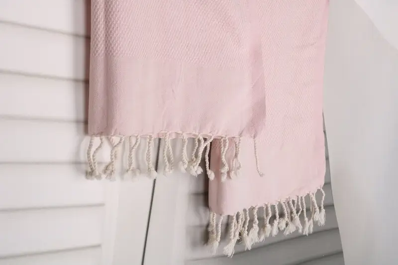 Monogramlı el havlu, düğün hediyesi, nedime havlu, özel el havlu, aile hediyesi, 44x24 pamuklu polka nokta havlu, tatil havlu, monogram havlu - 7
