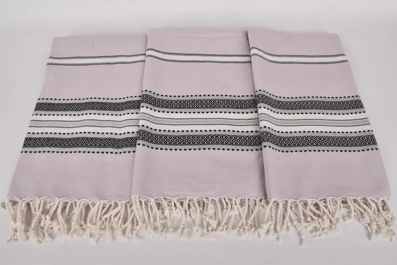 Custom Wedding Gift, Gift For Boyfriend, Handmade Turkish bath towel for summer vacation, Bath towel, 70x40 Cotton Striped Towel, Gifts For Him - 7