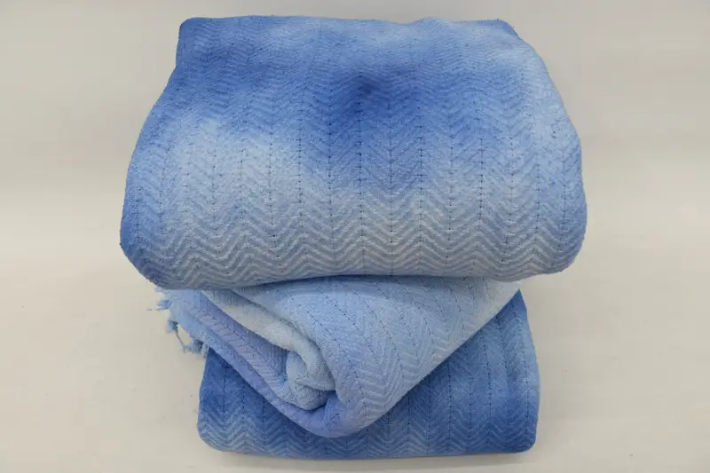 Maid Of Honor Gift, Turkish Blanket, Turkish Blanket Throw, 92x68 Cotton Tie Dye Chevron Towel, Housewarming Gift, Personalized Blanket - 5