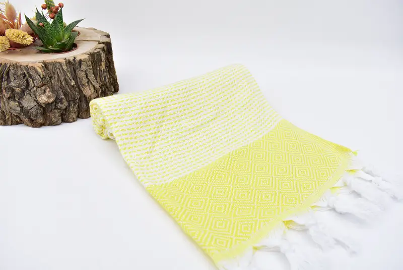 Toalla de mano turca, toalla de diamante de algodón 40x18, toalla de spa, toalla de cocina de monograma, regalo hecho a mano, primer regalo de aniversario de bodas, regalo personalizado - 6