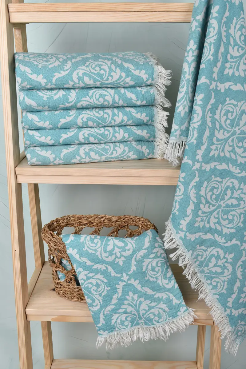 Hammam towel, House Warming Gift, 68x36 Cotton Baroque Towel, Florida Bachelorette Party Favors, Bachelorette Party Favors, Monogram Beach Towel - 4