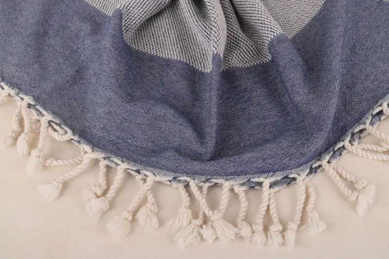Absorbent Turkish peshtemal towel for beach use, Turkish towel, 70x36 Cotton Geometric Towel, Home Decor Gifts, Best Beach Towel, House Warming Gift - 7