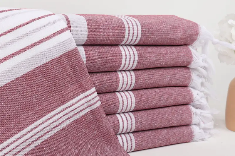 68x36 Cotton Striped Towel, Quick-dry towel, Personalized Gift For Her, Handmade Gift, Personalized Gift, Traditional Turkish peshtemal for hammam - 1