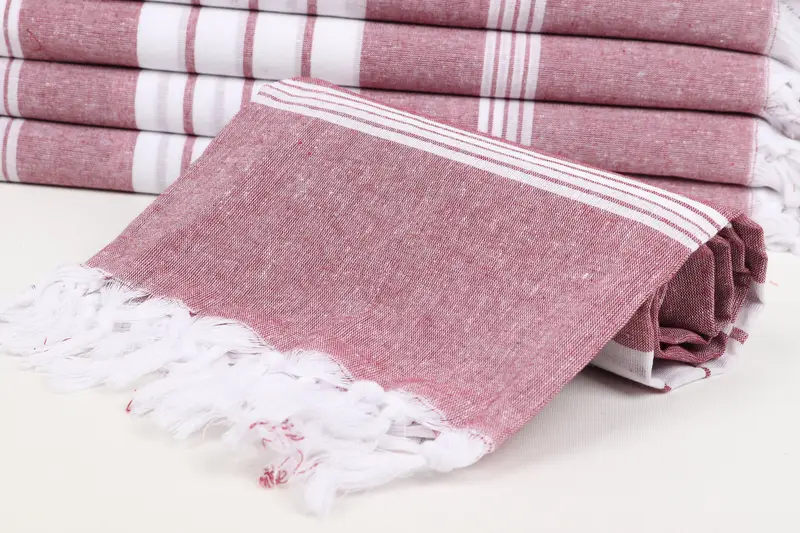 68x36 Cotton Striped Towel, Quick-dry towel, Personalized Gift For Her, Handmade Gift, Personalized Gift, Traditional Turkish peshtemal for hammam - 4