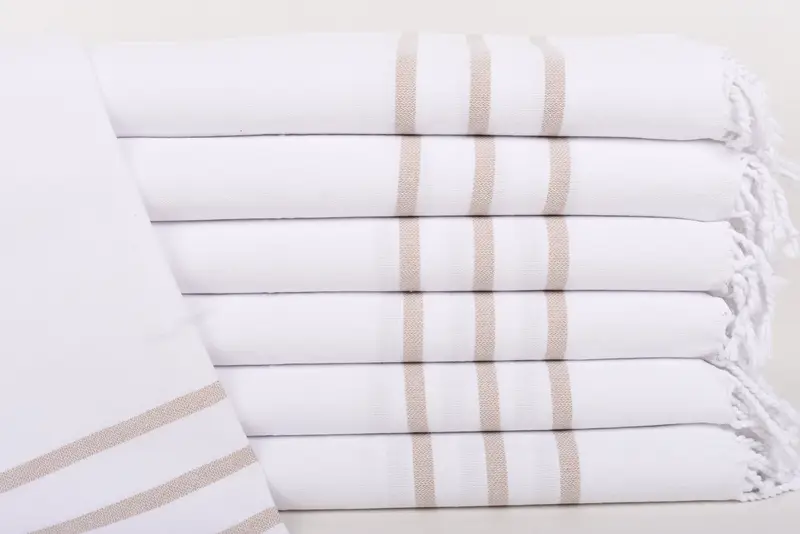 Turkish Towel Hand Towel, Handmade Gift, Custom Turkish Towel, Christmas Gift, 40x18 Cotton Striped Towel, Monogrammed Hand Towel, Wedding Gift - 1