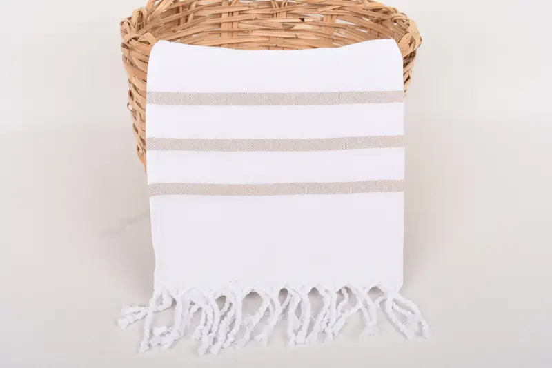 Turkish Towel Hand Towel, Handmade Gift, Custom Turkish Towel, Christmas Gift, 40x18 Cotton Striped Towel, Monogrammed Hand Towel, Wedding Gift - 5