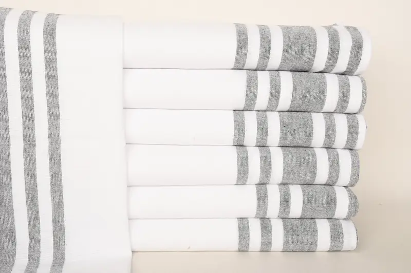 Turkish Towel, Kitchen Towel, Turkish Tea Towel, 36x18 Cotton Fringeless Towel, Bridesmaid Gift, Bachelorette Party Items, Bathroom Towels - 1