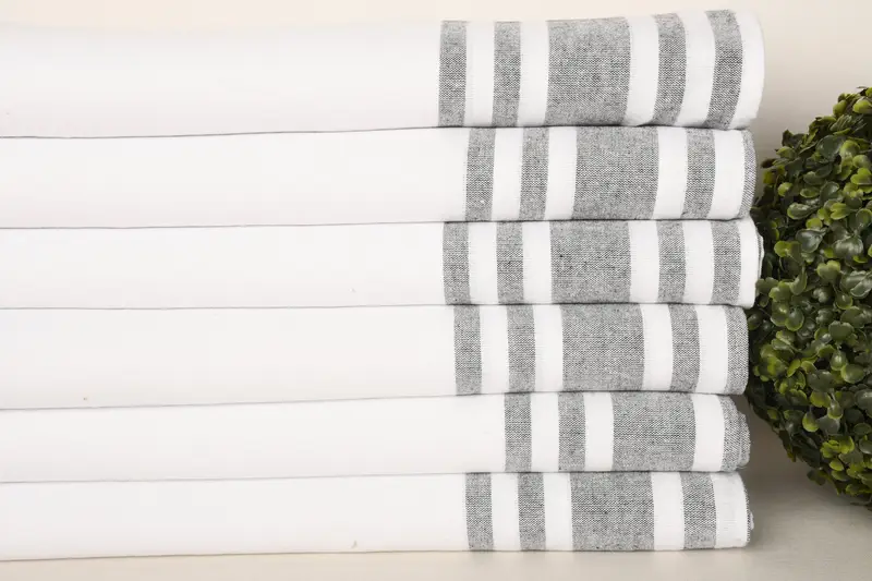 Turkish Towel, Kitchen Towel, Turkish Tea Towel, 36x18 Cotton Fringeless Towel, Bridesmaid Gift, Bachelorette Party Items, Bathroom Towels - 3