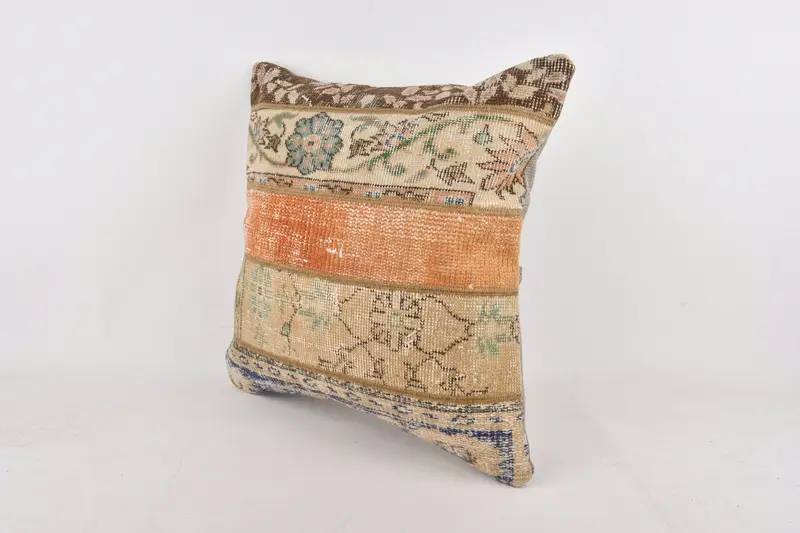 Turkish Kilim Pillow, Turkish Pillow, Personalized Gift Pillow Pillow Case, 24x24 Red Pillow Case, Boho Pillow, Cushion Cover - 3