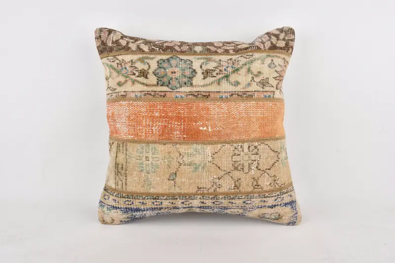 Turkish Kilim Pillow, Turkish Pillow, Personalized Gift Pillow Pillow Case, 24x24 Red Pillow Case, Boho Pillow, Cushion Cover - 1