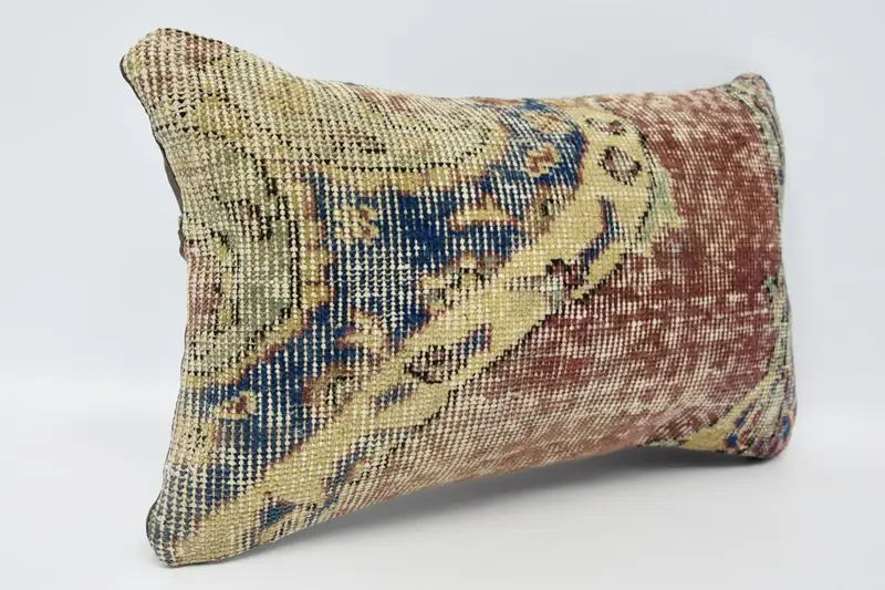 12x20 Blue Pillow, Boho Pillow, Home Decor Pillow, Oriental Pillow Case, Outdoor Throw Cushion Cover, Turkish Kilim Pillow, Pillow Sham - 3