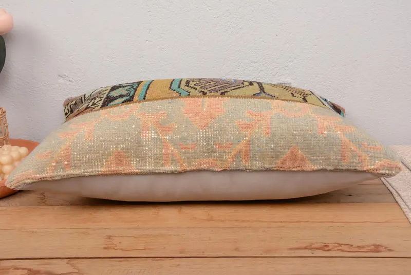 Orange & Green Southwestern Pillow, 16x24 Inches Decorative Pillow - 5
